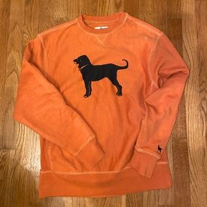 “The Black Dog” orange crewneck